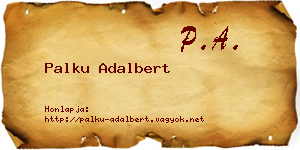 Palku Adalbert névjegykártya